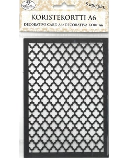 JKP A6 ORNAMENTTI MUSTA KORISTEKORTTI Main Image