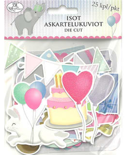 JKP ASK.KUVIO ISO JUHLIVAT ELÄIMET 25KPL Main Image