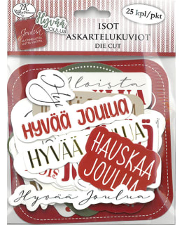 JKP JOULU PUNAVIHREÄ ISO ASKARTELUKUVIO Main Image