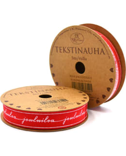 JKP PUNAVALKOINEN JOULUTEKSTI NAUHARULLA Main Image