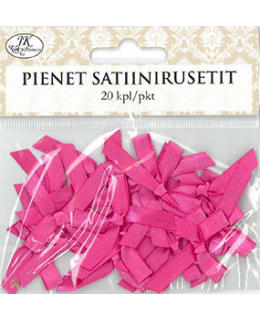 JKP PIENI PINKKI 20KPL/PSS SATIINIRUSETTI Main Image