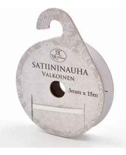 JKP 3MMX15M VALKOINEN SATIININAUHA Main Image