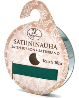 JKP METSÄNVIHREÄ 1CMX10M SATIININAUHA Main Image