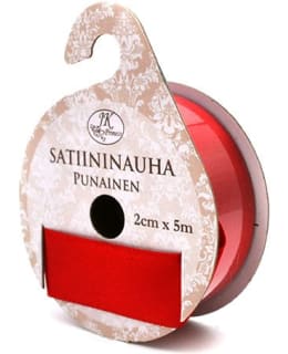 SATIININAUHA PUNAINEN 2CM X 5M Main Image