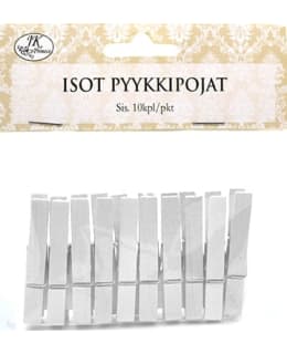 JKP 10KPL VALKOINEN ISO PYYKKIPOIKA Main Image