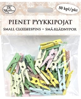JKP 50KPL PASTELLI PIENET PYYKKIPOJAT Main Image