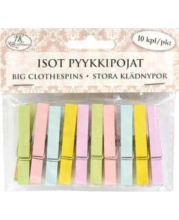 JKP 10KPL PASTELLI ISOT PYYKKIPOJAT Main Image