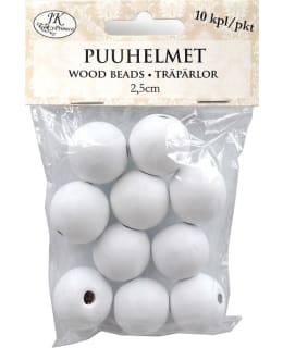 JKP 10KPL 2,5CM VALKOISET PUUHELMET Main Image