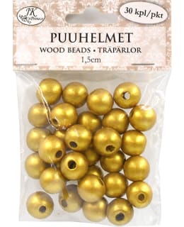 JKP PUUHELMET 1,5CM KULTA 30KPL Main Image