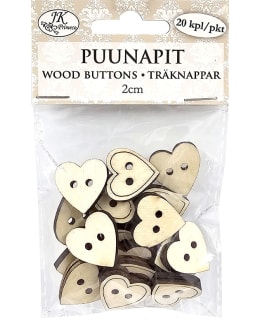 JKP 20KPL SYDÄN 2CM PUUNAPIT Main Image