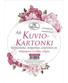 J.K. PRIMECO A6 PEONY PATTERNED CARD Main Image