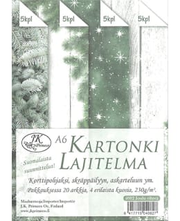 JKP A6 JOULU VIHREÄ KARTONKILAJITELMA Main Image