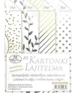 JKP A6 KULTA/HOPEA KARTONKILAJITELMA Main Image