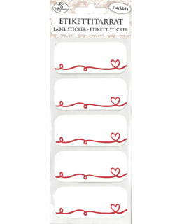 JKP SYDÄN PUNAINEN ETIKETTITARRA Main Image