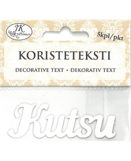 JKP VALKOINEN KUTSU KORISTETEKSTI Main Image