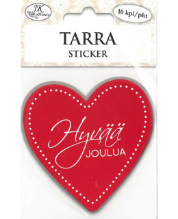 JKP HYVÄÄ JOULUA PUNAINEN 10KPL TARRA Main Image