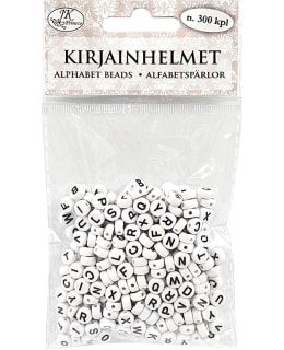 J.K. PRIMECO WHITE/BLACK ALPHABET BEADS Main Image