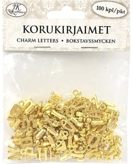 J.K. PRIMECO 100PCS GOLD CHARM LETTERS Main Image