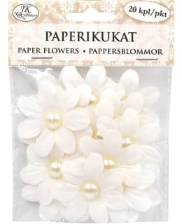 JKP VALKOINEN HELMI ISOT PAPERIKUKAT Main Image