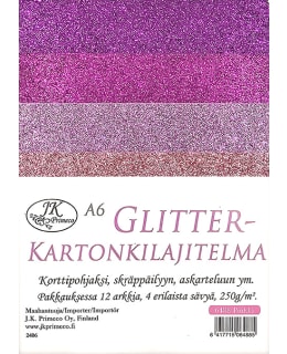 JKP A6 GLITTERKARTONKILAJITELMA Main Image