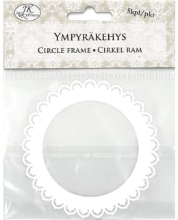 JKP 5KPL PITSI VALKOINEN YMPYRÄKEHYS Main Image