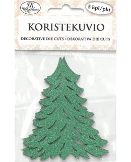 JKP KUUSI GLITTER 5KPL KORISTEKUVIO Main Image