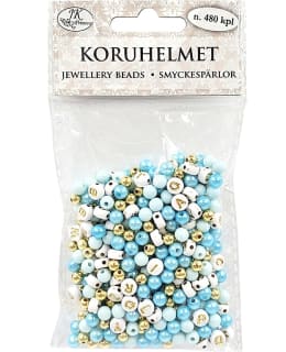 J.K. PRIMECO BLUE/GOLD JEWELLERY BEADS Main Image