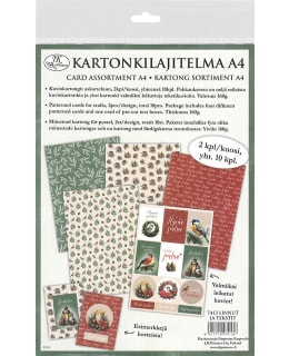 JKP A4 LINNUT JA TEKS KARTONKILAJITELMA Main Image