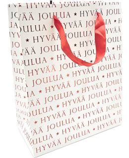 JKP HYVÄÄ JOULUA PUN M-KOKO LAHJAKASSI Main Image