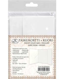 JKP VALKOINEN 5 KPL TASKUKORTTI+KUORI Main Image