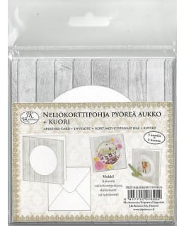 JKP NELIÖKORTTIPOHJA AUKOLLA+KIRJEKUORI Main Image