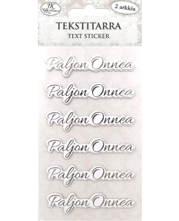 JKP PALJON ONNEA HOPEA TEKSTITARRA Main Image