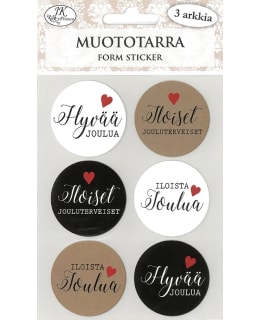 JKP JOULUTOIVOTUKSET MUSTA MUOTOTARRA Main Image