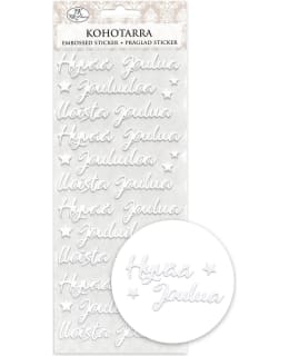 JKP JOULUTEKSTIT VALKOINEN KOHOTARRA Main Image