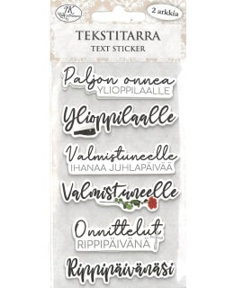 J.K. PRIMECO TOIVOTUKSET TEXT STICKER Main Image