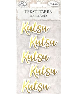 J.K. PRIMECO KUTSU 2 KULTA TEXT STICKER Main Image
