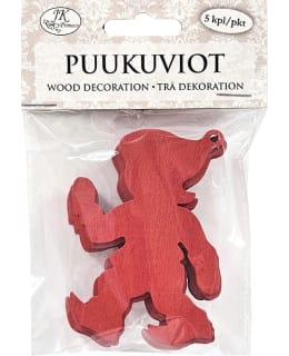 JKP TONTTU PUNAINEN 5KPL PUUKUVIO Main Image