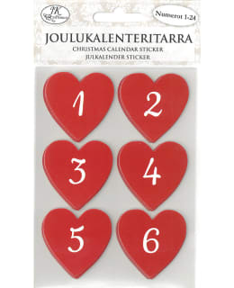 JKP SYDÄN PUNAINEN JOULUKALENTERITARRA Main Image