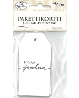 JKP MUSTA JOULUTEKSTI PAKETTIKORTTI Main Image