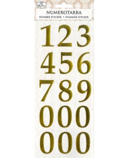 J.K. PRIMECO GOLD NUMBER STICKER Main Image