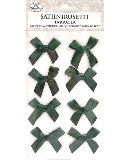 JKP TUMMANVIHREÄ SATIINIRUSETTITARRA Main Image