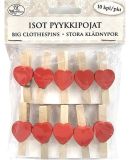 JKP SYDÄN PUNAINEN 10KPL PYYKKIPOJAT Main Image