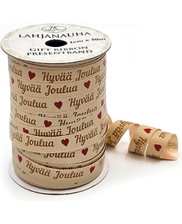 JKP HYVÄÄ JOULUA NATUR LAHJANAUHA Main Image