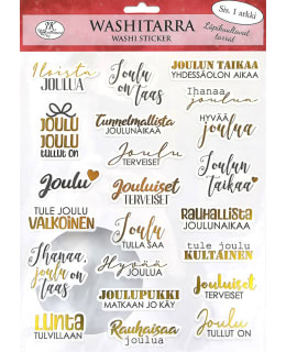 JKP JOULUTEKSTIT MUSTA/KULTA WASHITARRA Main Image