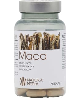 NATURA MEDIA MACA 60 CAPS RAVINTOLISÄ Main Image