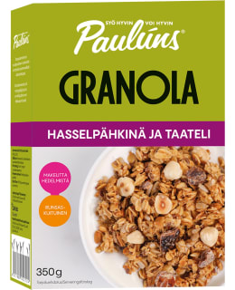 PAULUNS HASSELPÄHK-TAATELI 350G GRANOLA Main Image