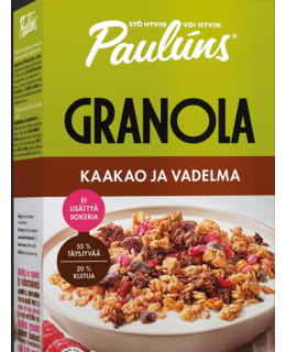 PAULUNS KAAKAO&VADELMA 450G GRANOLA Main Image