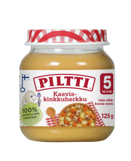 Piltti 125g Kasvis-kinkkuherkku lastenateria 5kk Main Image