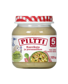 Piltti 125g Kasviksia ja porsaanlihaa lastenateria 5kk Main Image