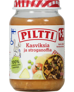 Piltti 190g Kasviksia ja stroganoffia lastenateria 1-3v Main Image